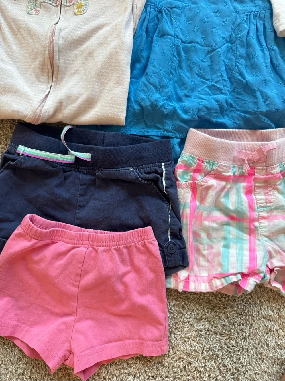 Baby Girl Clothing Bundle 18M Dresses Shorts Carter’s Cat & Jack Outfit Lot